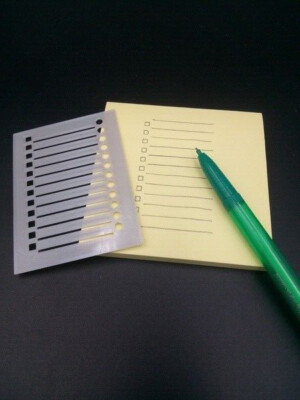 To Do List Shopping Stencil Guide Checklist Check List Box 3D Printed x 2 PCS