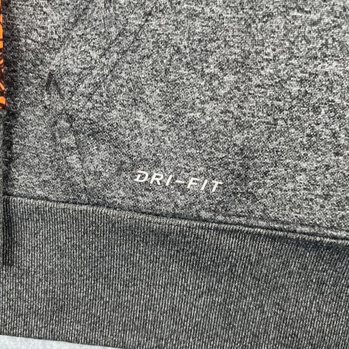 Nike Dri Fit Youth Hoodie Sweatshirt XL Gray Heather Orange Abstract Pullover - Picture 3 of 9