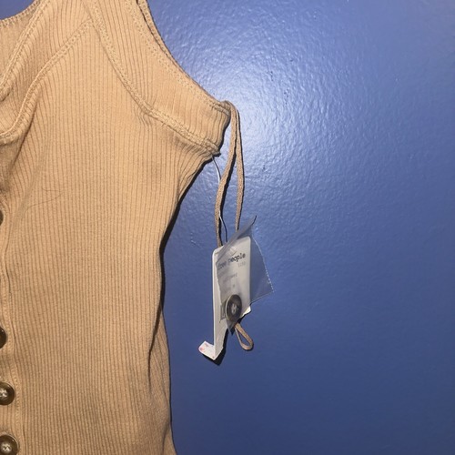 Serbatoio Free People marrone chiaro M nuova con etichette - Foto 2 di 5