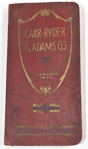 Antik 1919 Carr Ryder Adams Bilt-Well Mill Arbeit Tür Fenster Katalog - Bild 1 von 10