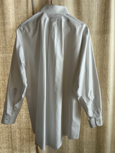 Brooks Brothers neu 16/32 50" Brustumfang Hemd weiß Nadelstreifen bügelfrei Neu mit Etikett - Bild 4 von 10