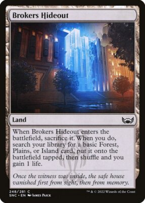 Magic the Gathering (mtg): SNC: Brokers Hideout  (x 4)