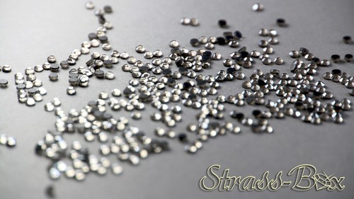 Hotfix BLACK DIAMOND SS10 Stückzahl wählbar smoke Grau Glitzer Aufbügeln AAA - Picture 3 of 18