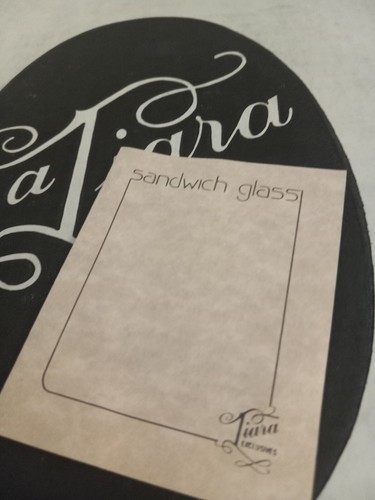 NEW VINTAGE TIARA PINK SANDWICH GLASS DIVIDED SERVING PLATTER IN ORGINAL BOX - Picture 10 of 12