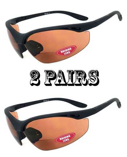 Safety Bifocal Reading Glasses Clear or Driving Lens UV400 ANSI Z87.1+ - Picture 10 of 11