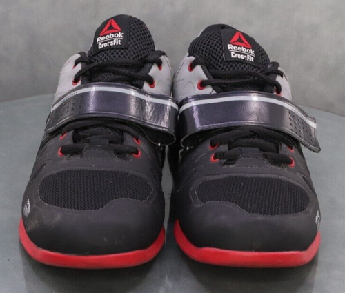 Scarpe da sollevamento pesi Reebok Crossfit CF71 Lifter 2.0 da uomo taglia 8,5 nero grigio - Foto 3 di 12