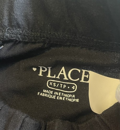 girls size xs (4) childrens place black shorts nwt - Picture 2 of 5