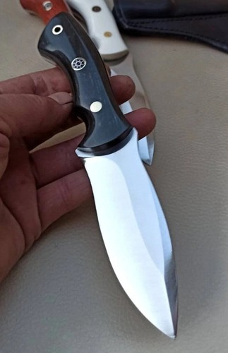 Hunting Knife 1075 Carbon Steel and black Handle Camping Knife, Bushcraft Knife - Picture 6 of 7
