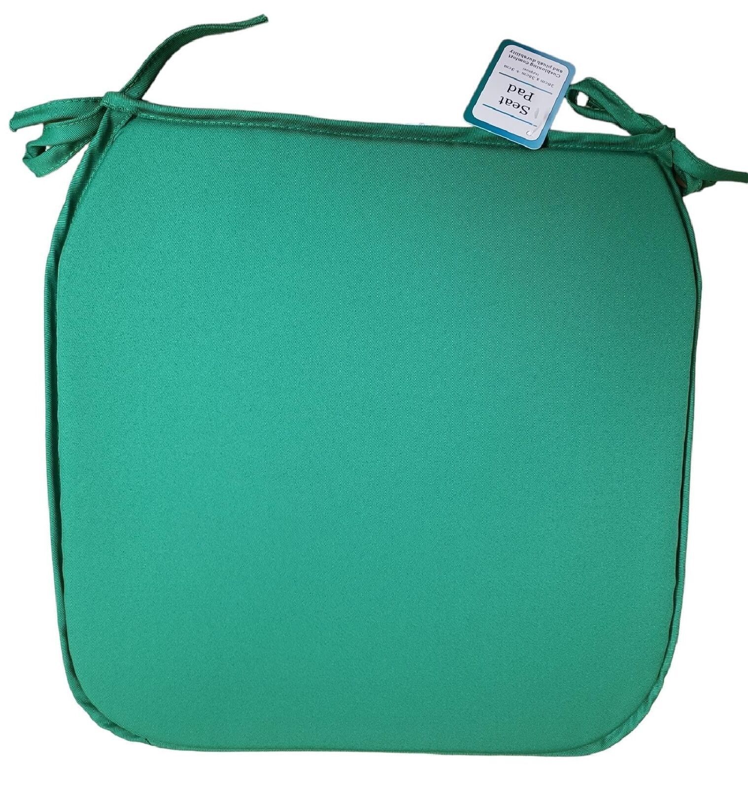 Chair Seat Pads Set with Ties 38x38 cm For Garden Kitchen Padded Chairs