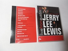 Jerry Lee Lewis Live From Austin TX w insert index Tested DVD