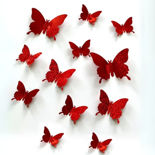 12pcs Butterfly Wall Stickers 3D Vinly Decal for Home & Festival Decoration Gift - Picture 5 of 8