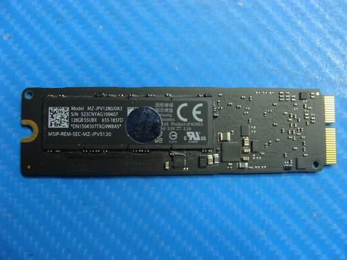 MacBook Pro A1502 Samsung 128GB SSD Solid State Drive 655-1857D MZ-JPV1280/0A3 - Picture 1 of 2