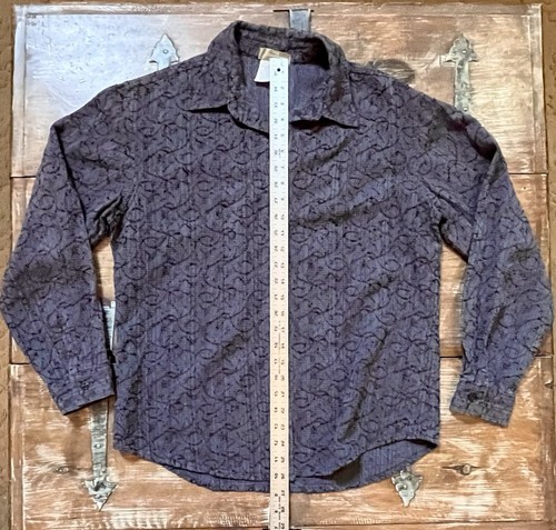THE TERRITORY AHEAD L-Plum-Button Up Shirt-Textured Long Sleeve-Embroidered Top - Picture 12 of 17