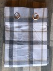 NEXT GREY HOXTON Woven Check Tartan SINGLE / DOOR CURTAIN 228x229 CM
