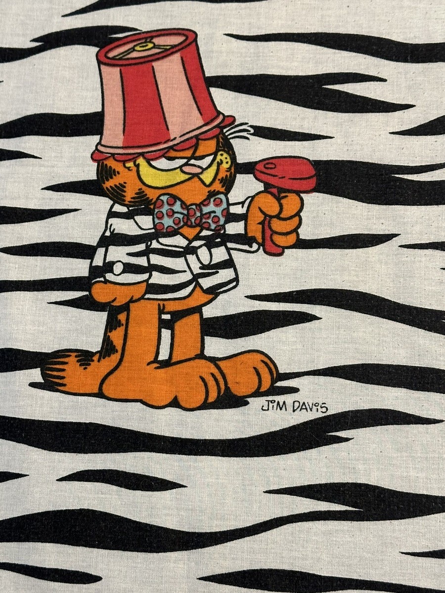 鬼レア USA製GARFIELD Swingster Jim Davis L JIM DAVIS Signed Autographed 4.5 x 6 Card Garfield