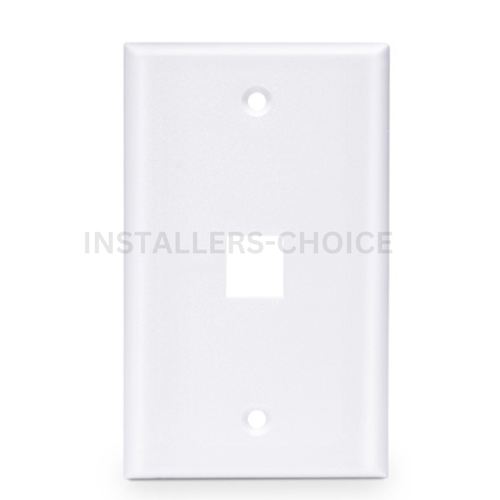 White Wall Plate LOT - 1 2 3 4 6 Port for RJ45 Keystone, HDMI, CAT8, CAT6, CAT5 - Picture 4 of 27