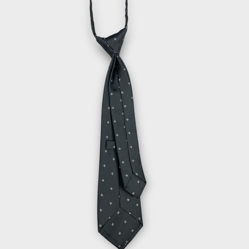 Gymboree Boys "NS" One Size Neck Tie Medium Gray Easter 13" Long - Picture 2 of 4