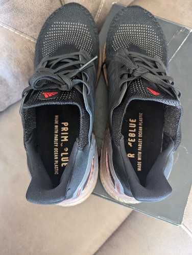 Rare Vnds size 13 adidas UltraBoost 20 'Black Signal Pink' EG9749 Prime Running - Picture 6 of 11