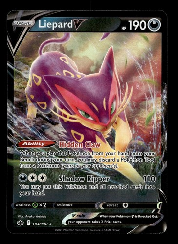 Liepard V 104/198 Vjilling Reign - Pokemon