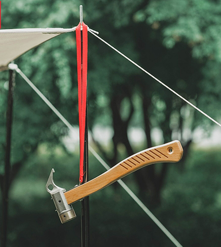 Camping Hammer Multifunctional Canopy Pegs Puller with curved Handle Tent Fixing - Bild 4 von 7