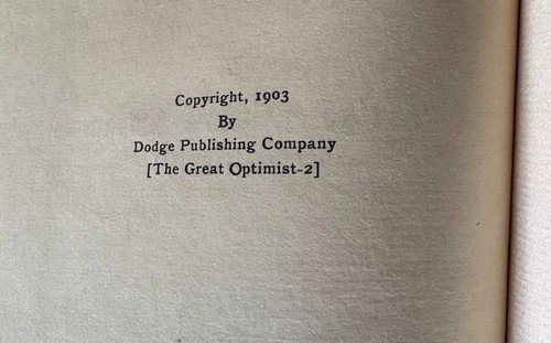 TOLLE OPTIMIST LEIGH MITCHELL HODGES 1903 HC JUGENDSTIL / HANDKOLORIERTE INITIALEN - Bild 4 von 9