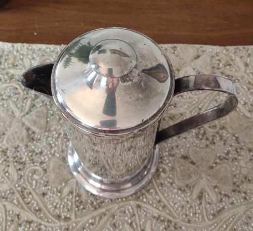 French Press Versilberte Kaffeemaschine Gravur Andover Silver Co. EPG 630. TCM - Bild 5 von 11