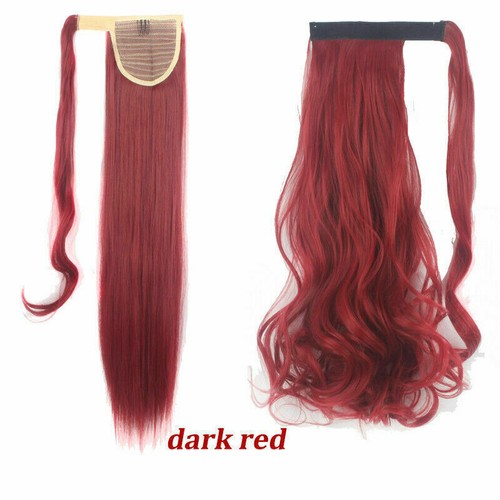 100% Real Clip In Hair Extension Ponytail Wrap Around As Human Long Hair Y@Y - Picture 13 of 18