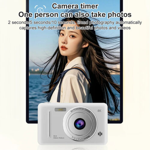 Fotocamera digitale HD 1080P 50MP schermo display LCD 8X zoom fotocamera messa a fuoco automatica - Foto 14 di 27