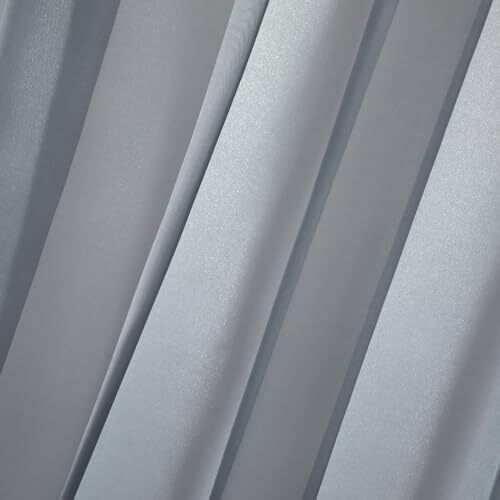 84 inches Long 1 Panels Set Bedroom 1 x ( 100" W x 84" L ) Gray Sheer Curtains - Bild 3 von 6
