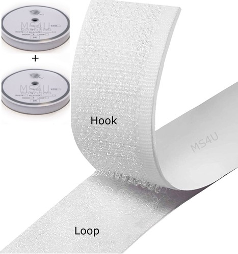 Klettrollen zum Annähen, weiß oder schwarz, 16 mm, 25 mm oder 50 mm breit - Bild 3 von 8