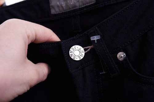 Acne Jeans Hep Slim Skinny Black Stretch Dark Wash Denim 28x34 - Picture 7 of 9