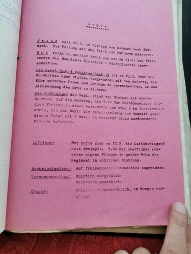 Wehrmacht 1938 Original Dokumente Manöver Maschinenschrift Handschrift Kopien - Bild 16 von 24