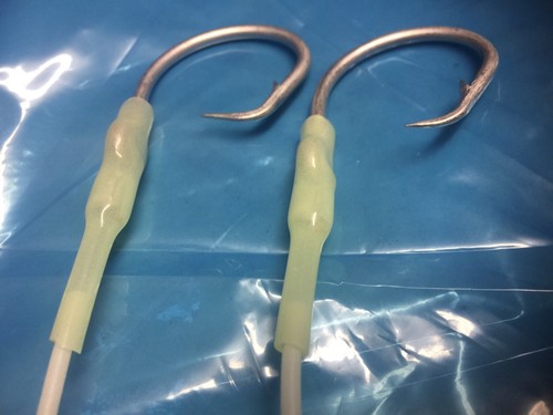 DEEP SEA REEFS ULTIMATE RIGS 250LB 2 LUMO SWAPEZY DROPPERS 2 X 12/0 TUNA HOOKS - Picture 7 of 12