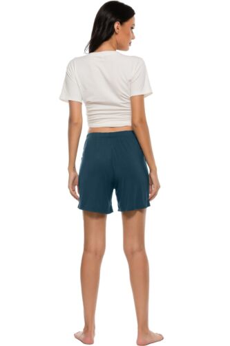 Women Sleepwear Lounge Pajama Short Home Casual Reading Walking Pjs Short - Picture 19 of 32