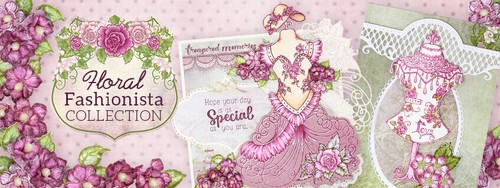Heartfelt Creations Floral Fashionista Petite Florals Flowers Die & Stamp Combo - Picture 3 of 8