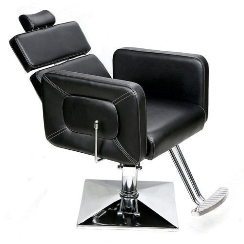 Barberpub Friseurstuhl Friseursessel Bedienungsstuhl Friseureinrichtung 2065BK - Bild 4 von 11