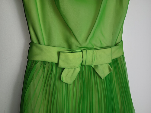 Vintage Green Party Dress, International Ladies size 10 Gown, Union Made, ILGWU - Picture 3 of 8