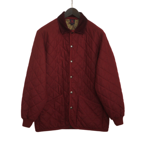 Manteau Matelassé ETRO soldes En Laine Rouge Bourgogne Taille M EU50 UK/US40 VAP603
