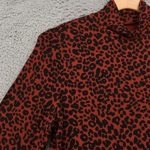 Ava & Viv Long Sleeve Blouse Top Womens 2XL Multicolor Animal Print Mock NEW - Picture 5 of 21