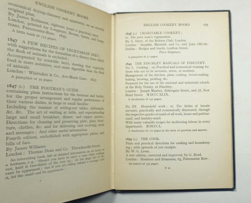 English Cookery Books to the Year 1850 Oxford 1913 Bibliography Cookbooks HC - Bild 7 von 8
