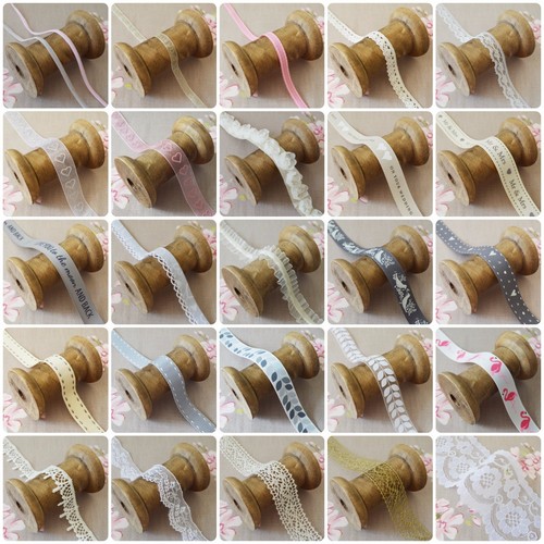 Hochzeit Braut Henne Do Mrs. Spitzenborte Band Geschenke Nähen weiß elfenbeinfarben vintage - Bild 1 von 25