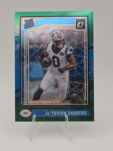 2024 Panini Donruss Optic - Rated Rookie Ja'Tavion Sanders Green Velocity