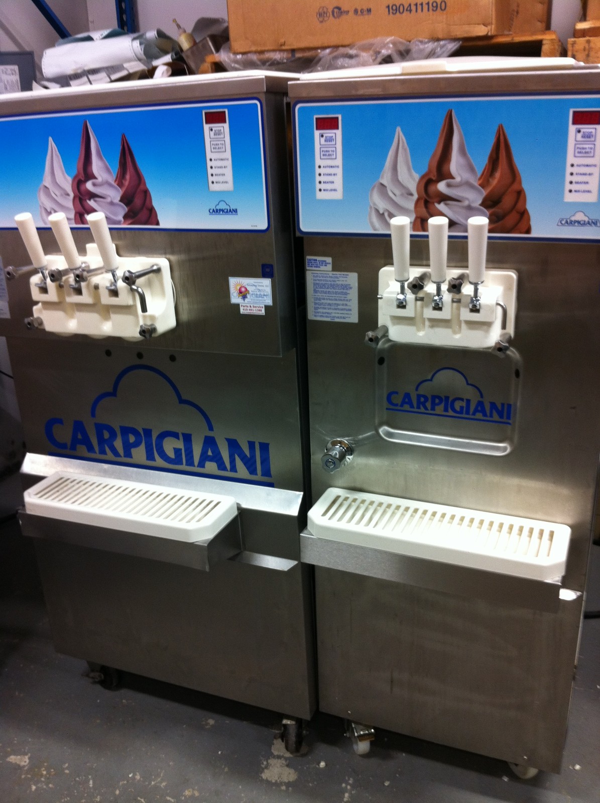 CARPIGIANI COLDELITE SOFTSERVE GELATO ICE CREAM CUSTARD FROZEN YOGURT