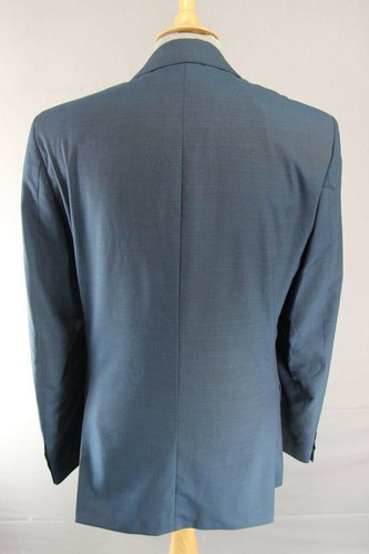 BRAND NEW WOOL RICH BLEND 3 POCKET BLUE JACKET: 38 INCH CHEST (LONG FIT) - Picture 5 of 9