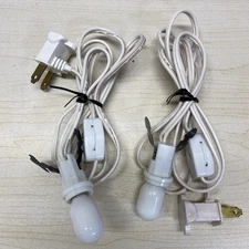 Lot of 2 Original DEPT 56 Wiring Harnesses Single Socket Light Cords Christmas