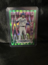 Bobby Witt Jr. 2022 Topps Chrome Sonic Green Ray Wave Refractor Rookie 35/99