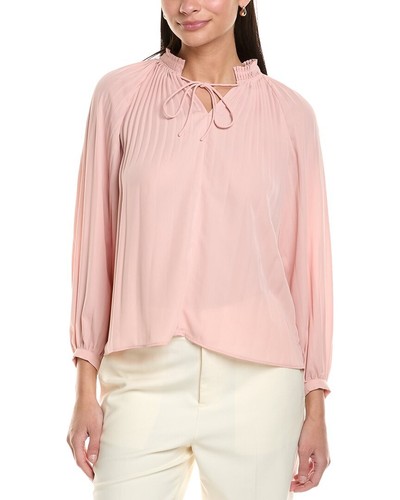 Elie By Elie Tahari Pleated Tie-Neck Blouse Women's