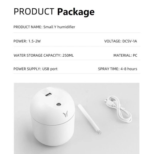 250ML USB Mini Humidifier Aroma Diffuser LED Mist Maker for Home Car Office - Picture 16 of 26