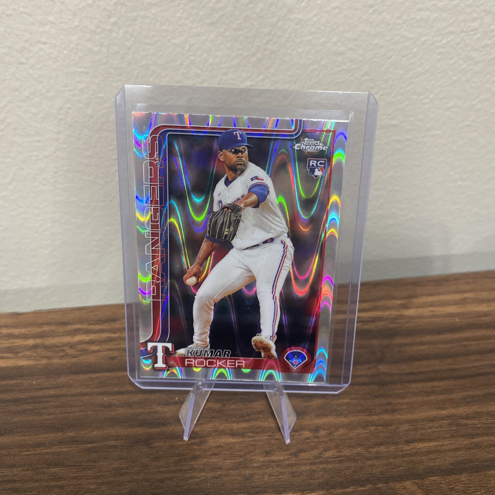 2025 Topps Chrome Raywave Refractor Kumar Rocker RC #73 Rookie Card Rangers