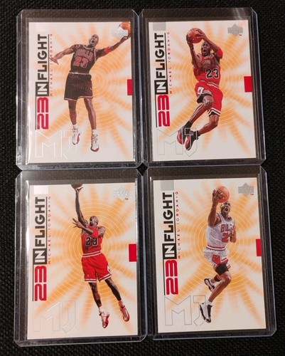 1998 Upper Deck Michael Jordan 23 In Flight Lot of 4- IF4 IF5 IF6 IF11 Bulls HOF